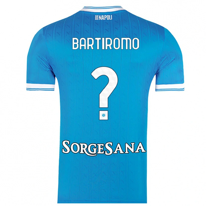 Danxen Donna Maglia Niccolo Bartiromo #0 Azzurro Bianco Kit Gara Home 2025/26 Maglietta