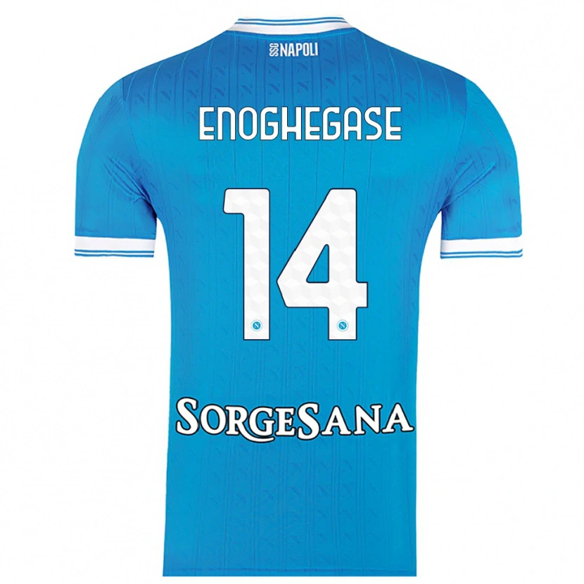 Danxen Donna Maglia Favour Enoghegase #14 Azzurro Bianco Kit Gara Home 2025/26 Maglietta