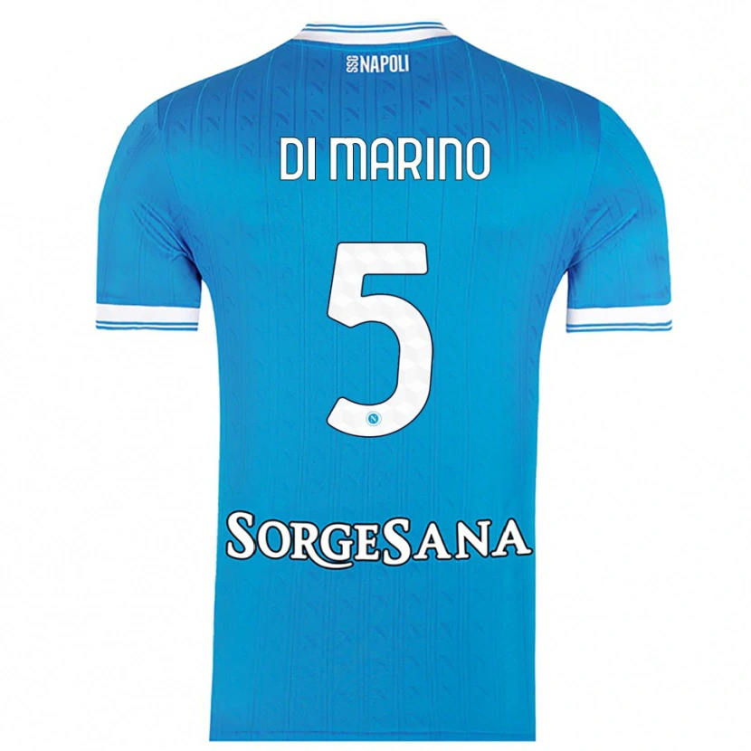 Danxen Donna Maglia Paola Di Marino #5 Azzurro Bianco Kit Gara Home 2025/26 Maglietta