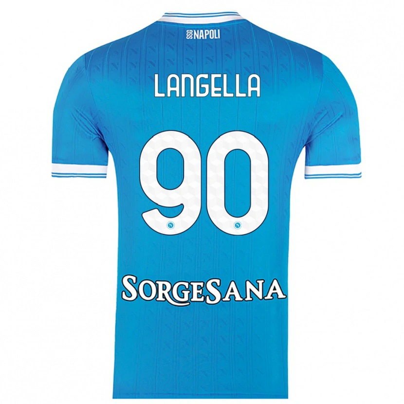 Danxen Donna Maglia Gabriella Langella #90 Azzurro Bianco Kit Gara Home 2025/26 Maglietta