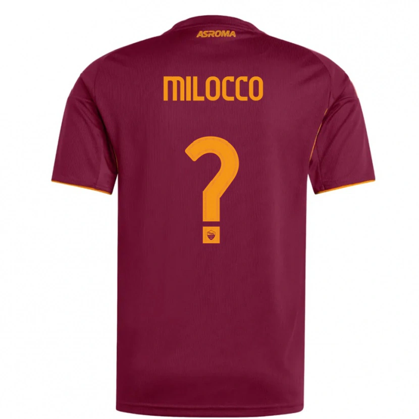 Danxen Donna Maglia Matias Milocco #0 Bordeaux Arancione Kit Gara Home 2025/26 Maglietta