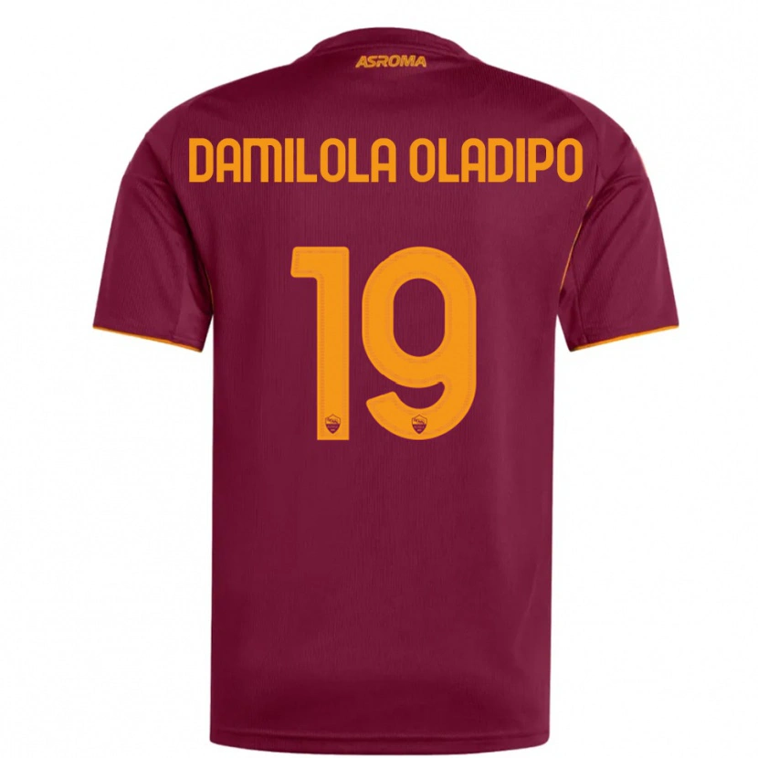 Danxen Donna Maglia Shukurat Damilola Oladipo #19 Bordeaux Arancione Kit Gara Home 2025/26 Maglietta