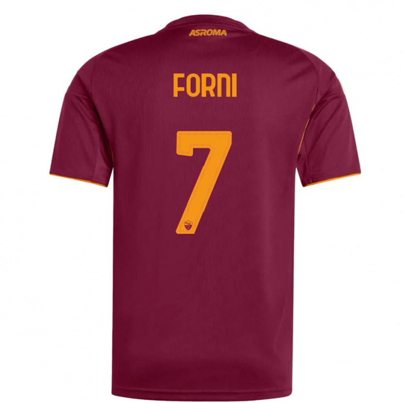 Danxen Donna Maglia Matteo Forni #7 Bordeaux Arancione Kit Gara Home 2025/26 Maglietta