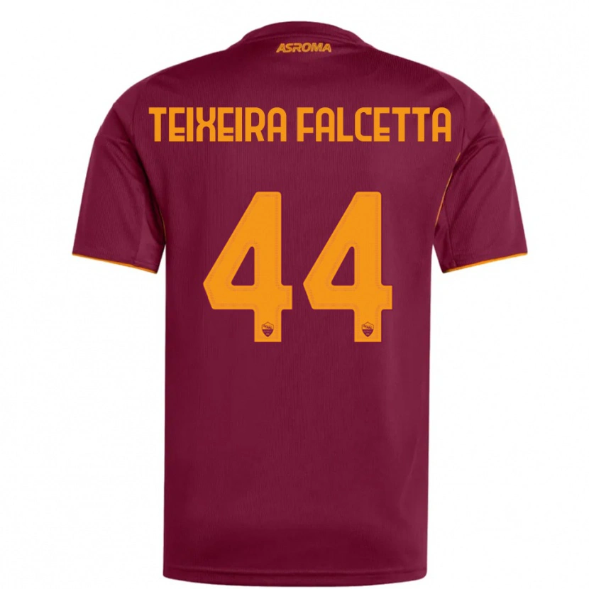 Danxen Donna Maglia Pietro Teixeira Falcetta #44 Bordeaux Arancione Kit Gara Home 2025/26 Maglietta