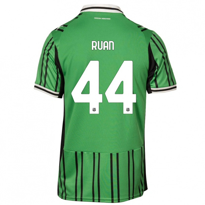 Danxen Donna Maglia Ruan #44 Verde Nero Kit Gara Home 2025/26 Maglietta
