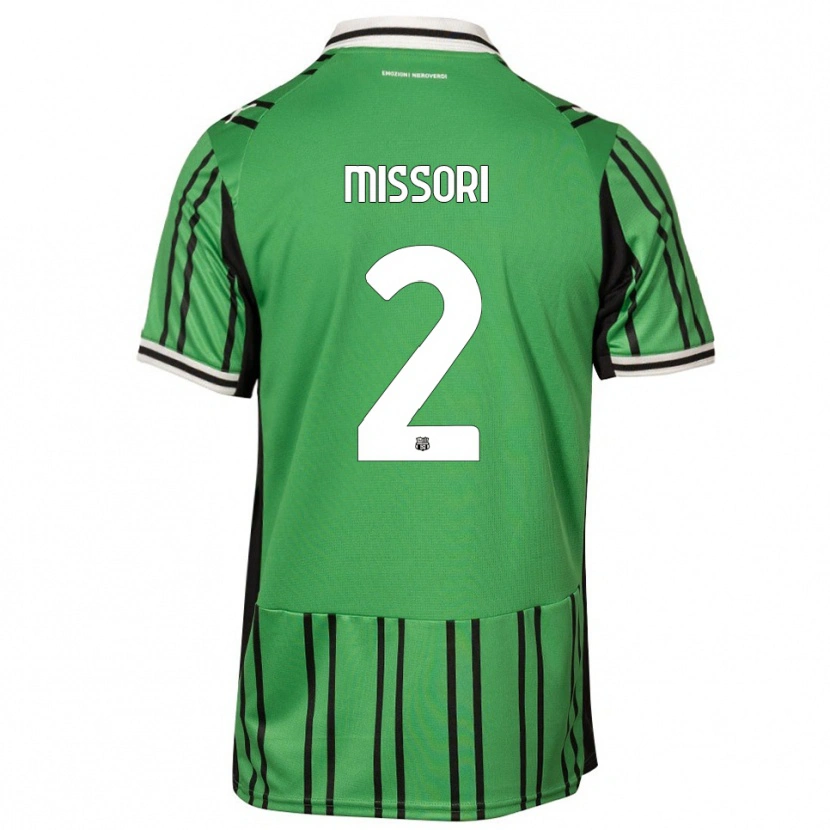 Danxen Donna Maglia Filippo Missori #2 Verde Nero Kit Gara Home 2025/26 Maglietta