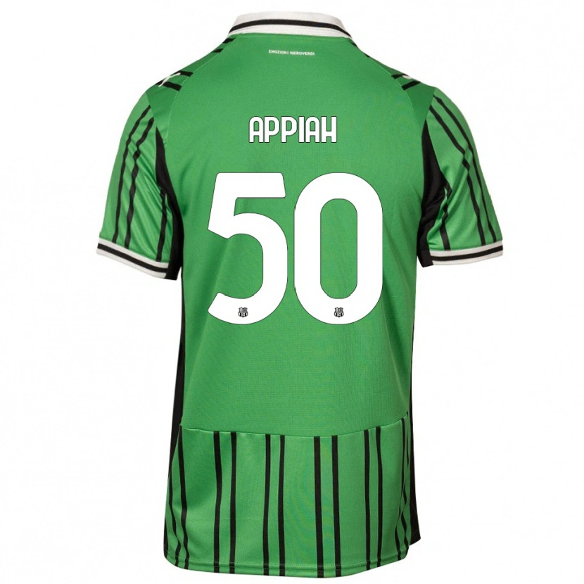 Danxen Donna Maglia Lorenzo Appiah #50 Verde Nero Kit Gara Home 2025/26 Maglietta