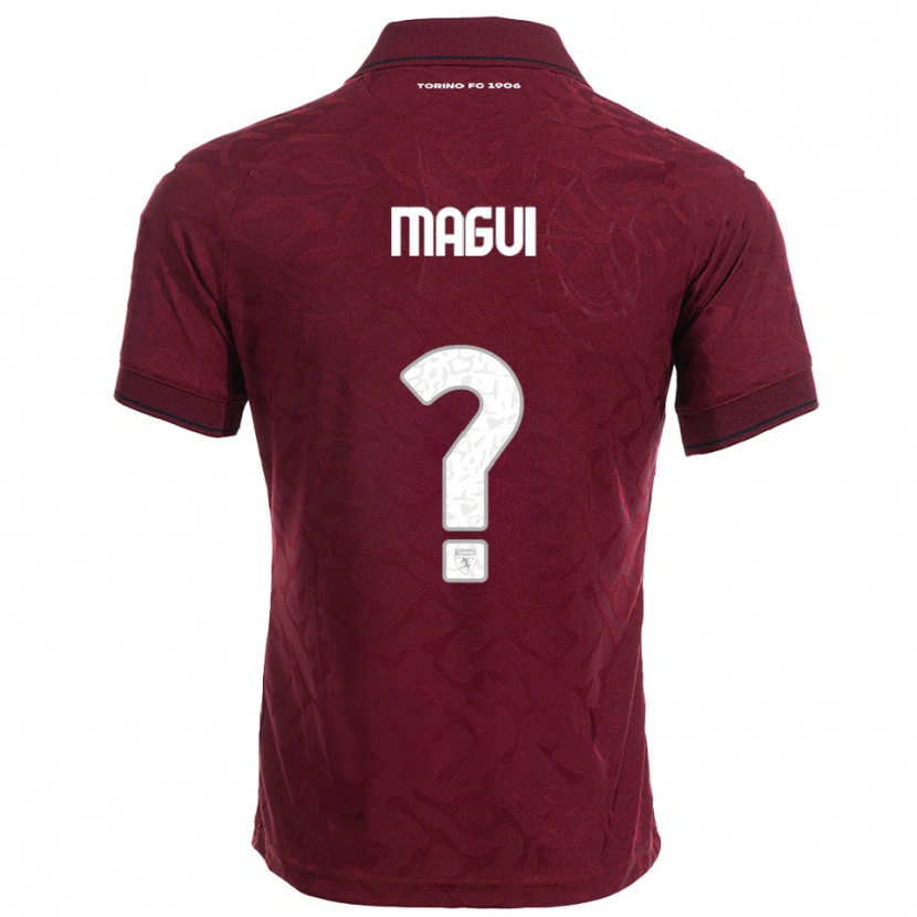 Danxen Donna Maglia Balder Magui #0 Bordeaux Bianco Kit Gara Home 2025/26 Maglietta