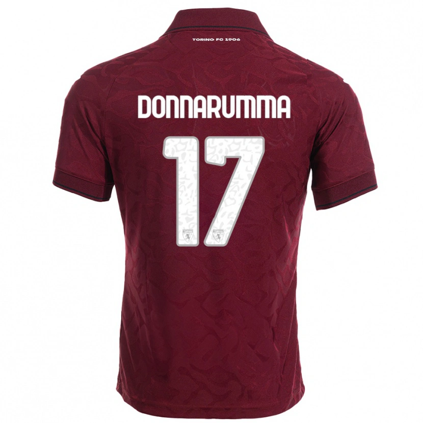 Danxen Donna Maglia Antonio Donnarumma #17 Bordeaux Bianco Kit Gara Home 2025/26 Maglietta