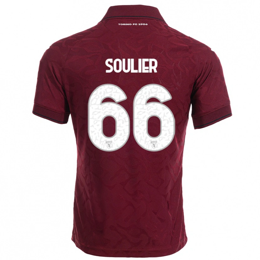 Danxen Donna Maglia Evan Soulier #66 Bordeaux Bianco Kit Gara Home 2025/26 Maglietta