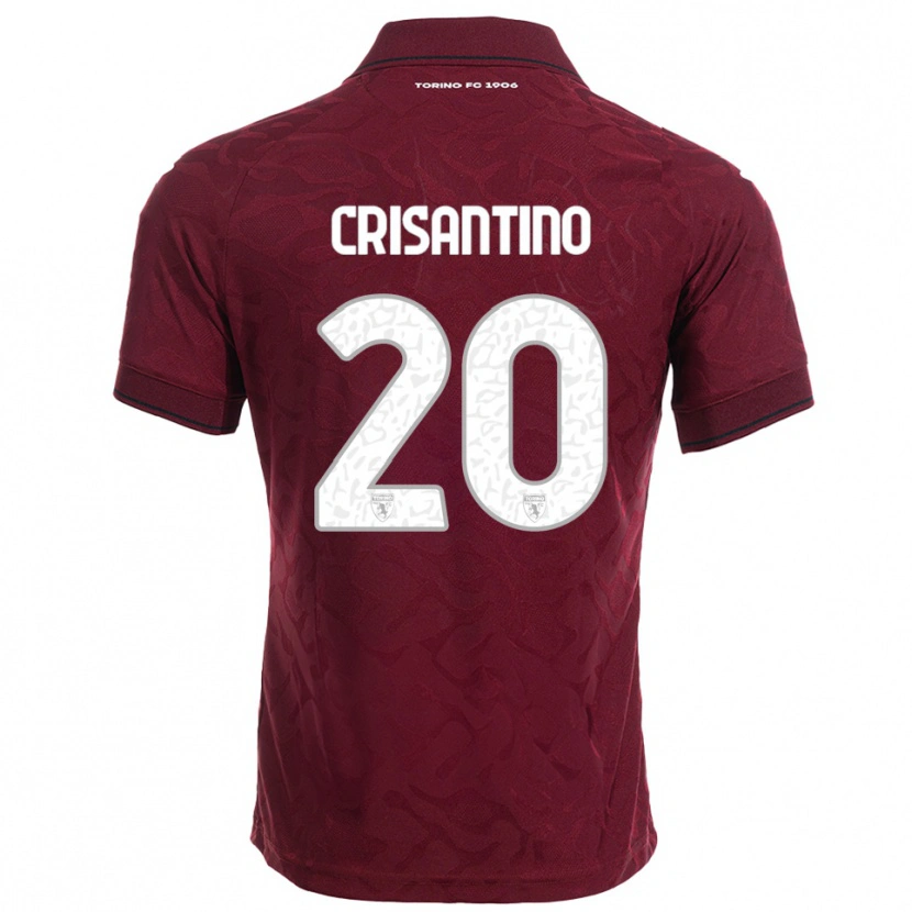 Danxen Donna Maglia Giulia Crisantino #20 Bordeaux Bianco Kit Gara Home 2025/26 Maglietta