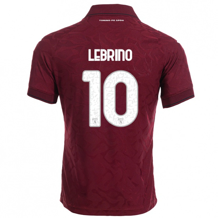 Danxen Donna Maglia Danilo Lebrino #10 Bordeaux Bianco Kit Gara Home 2025/26 Maglietta