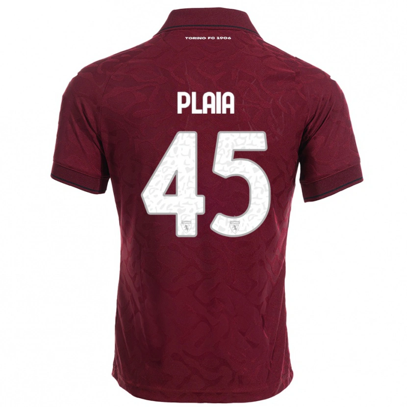 Danxen Donna Maglia Francesco Plaia #45 Bordeaux Bianco Kit Gara Home 2025/26 Maglietta