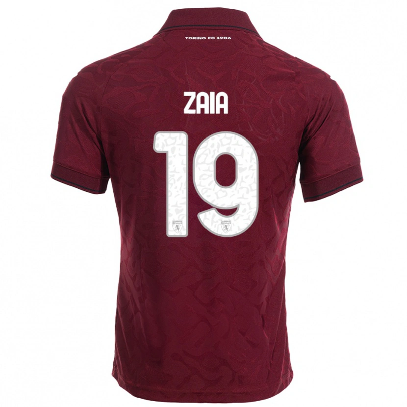Danxen Donna Maglia Edoardo Zaia #19 Bordeaux Bianco Kit Gara Home 2025/26 Maglietta