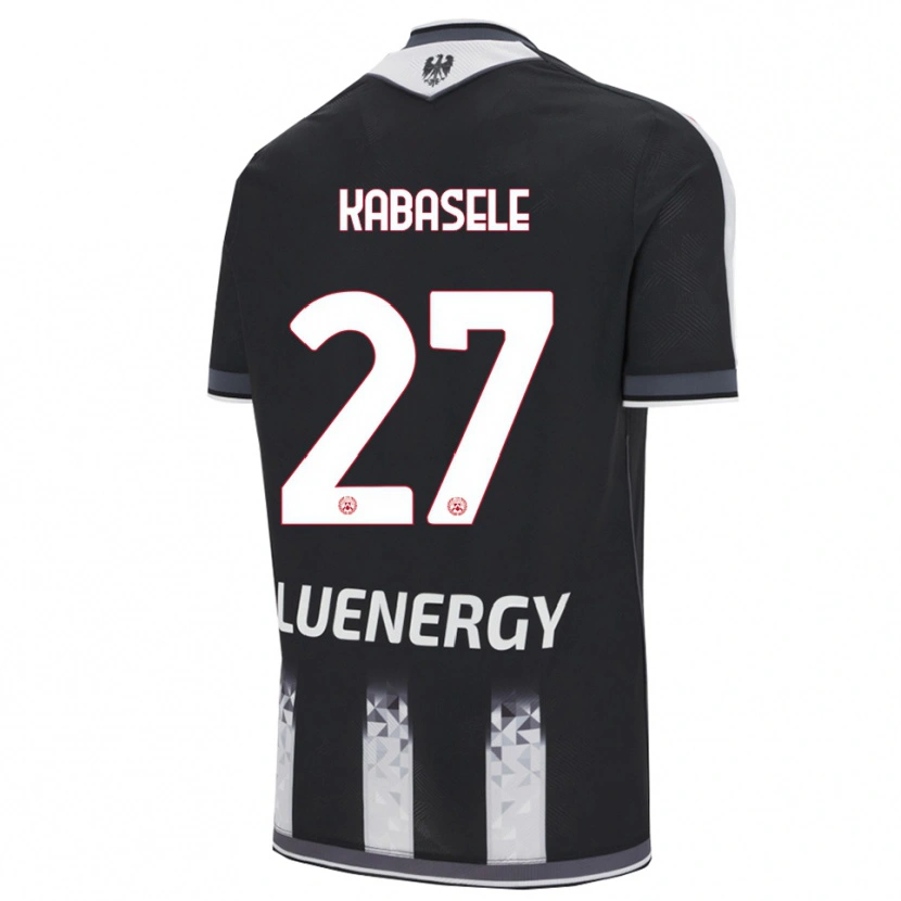 Danxen Donna Maglia Christian Kabasele #27 Nero Bianco Kit Gara Home 2025/26 Maglietta