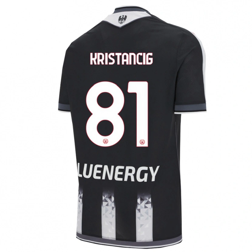 Danxen Donna Maglia Luca Kristancig #81 Nero Bianco Kit Gara Home 2025/26 Maglietta