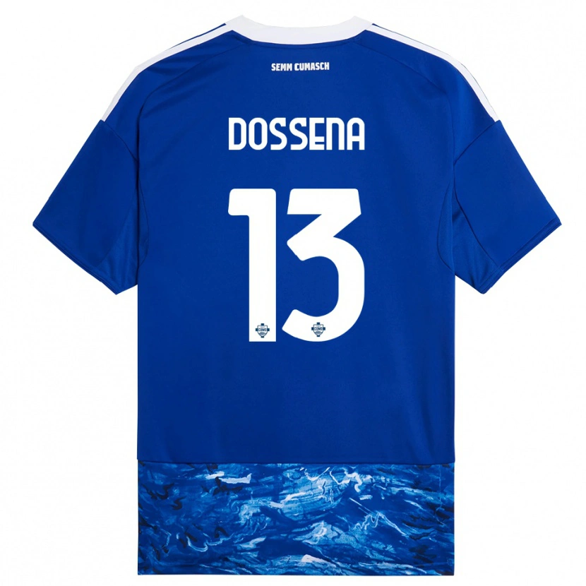 Danxen Donna Maglia Alberto Dossena #13 Blu Bianco Kit Gara Home 2025/26 Maglietta