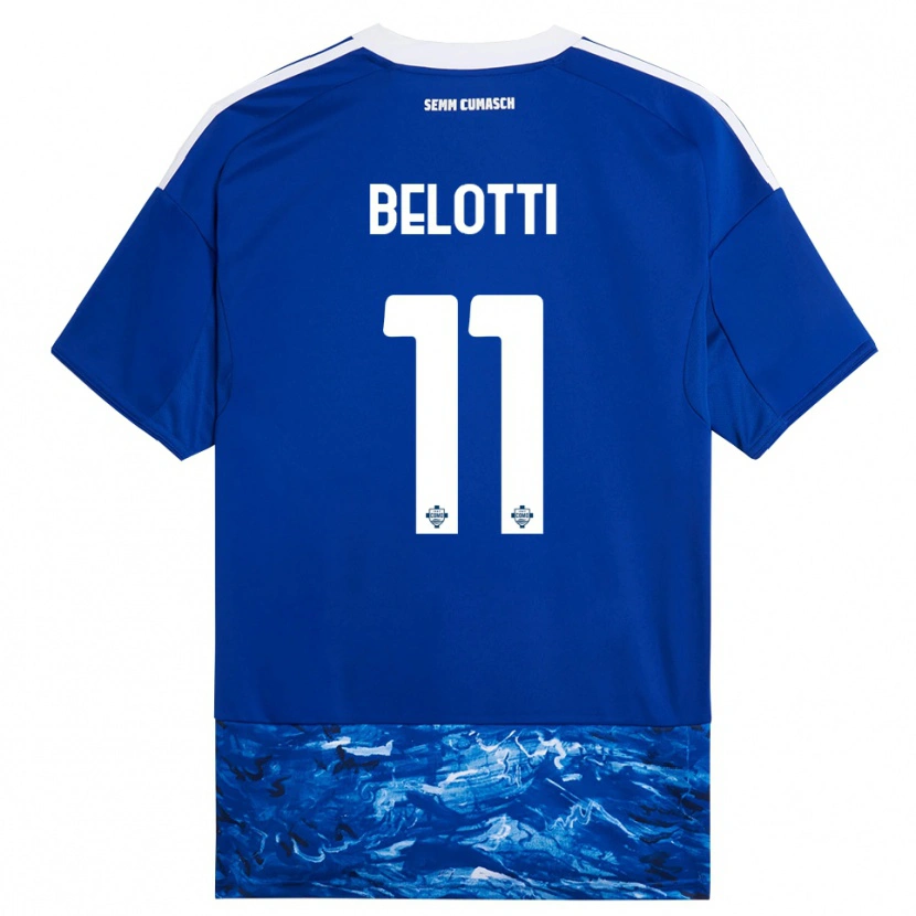 Danxen Donna Maglia Andrea Belotti #11 Blu Bianco Kit Gara Home 2025/26 Maglietta