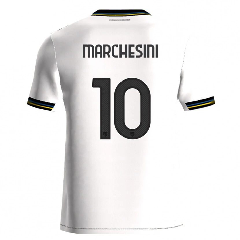 Danxen Donna Maglia Cosimo Marchesini #10 Bianco Nero Kit Gara Home 2025/26 Maglietta