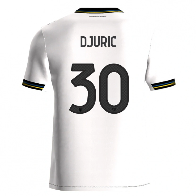 Danxen Donna Maglia Milan Djuric #30 Bianco Nero Kit Gara Home 2025/26 Maglietta