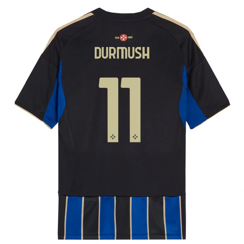 Danxen Donna Maglia Mert Durmush #11 Nero Blu Kit Gara Home 2025/26 Maglietta