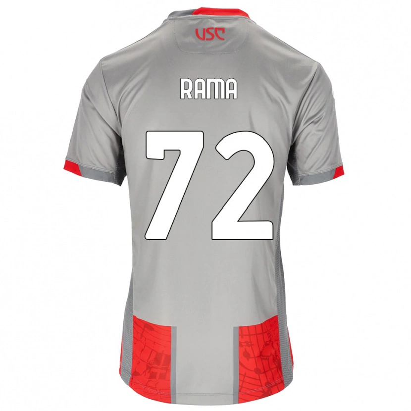 Danxen Donna Maglia Alex Rama #72 Rosso Grigio Kit Gara Home 2025/26 Maglietta