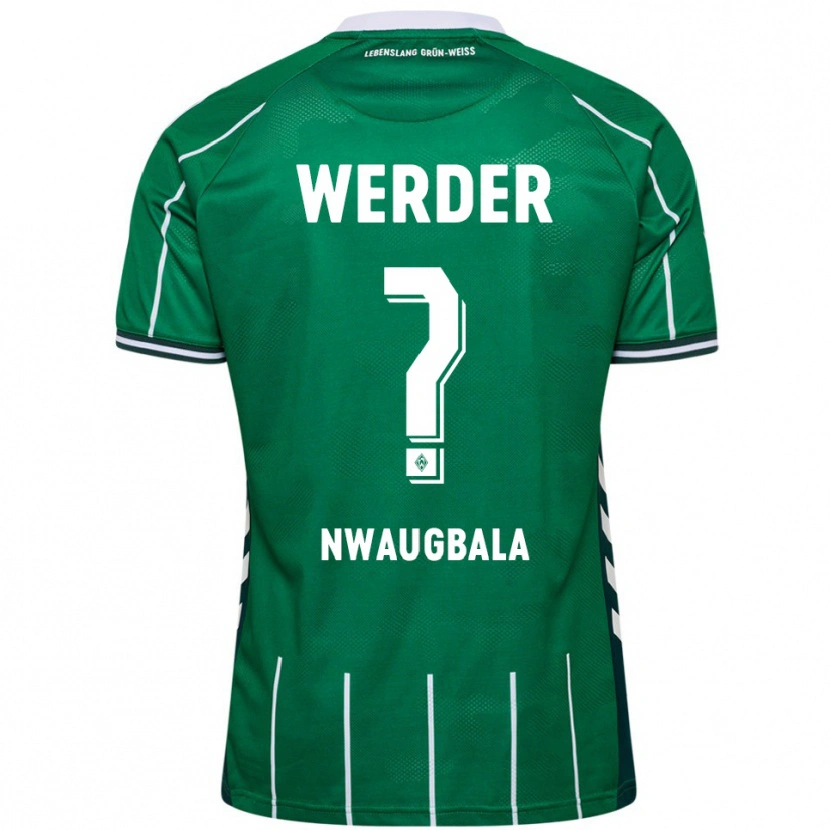 Danxen Donna Maglia Kevin Nwaugbala #0 Verde Bianco Kit Gara Home 2025/26 Maglietta