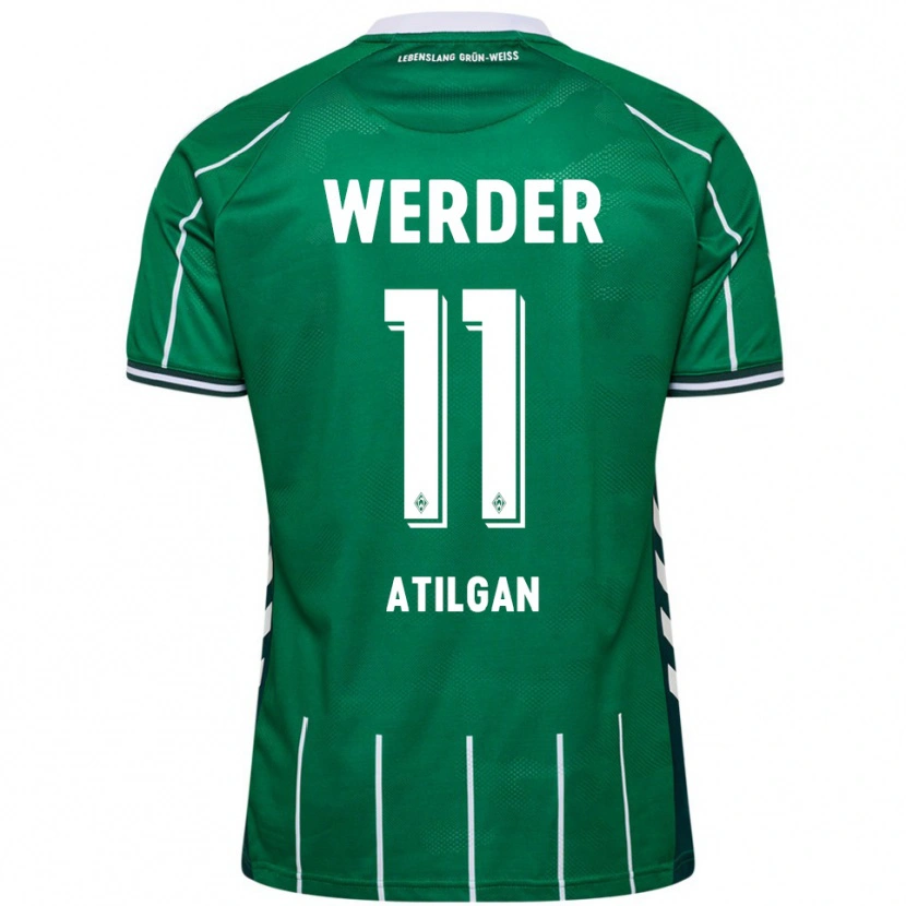 Danxen Donna Maglia Ahmed Atilgan #11 Verde Bianco Kit Gara Home 2025/26 Maglietta