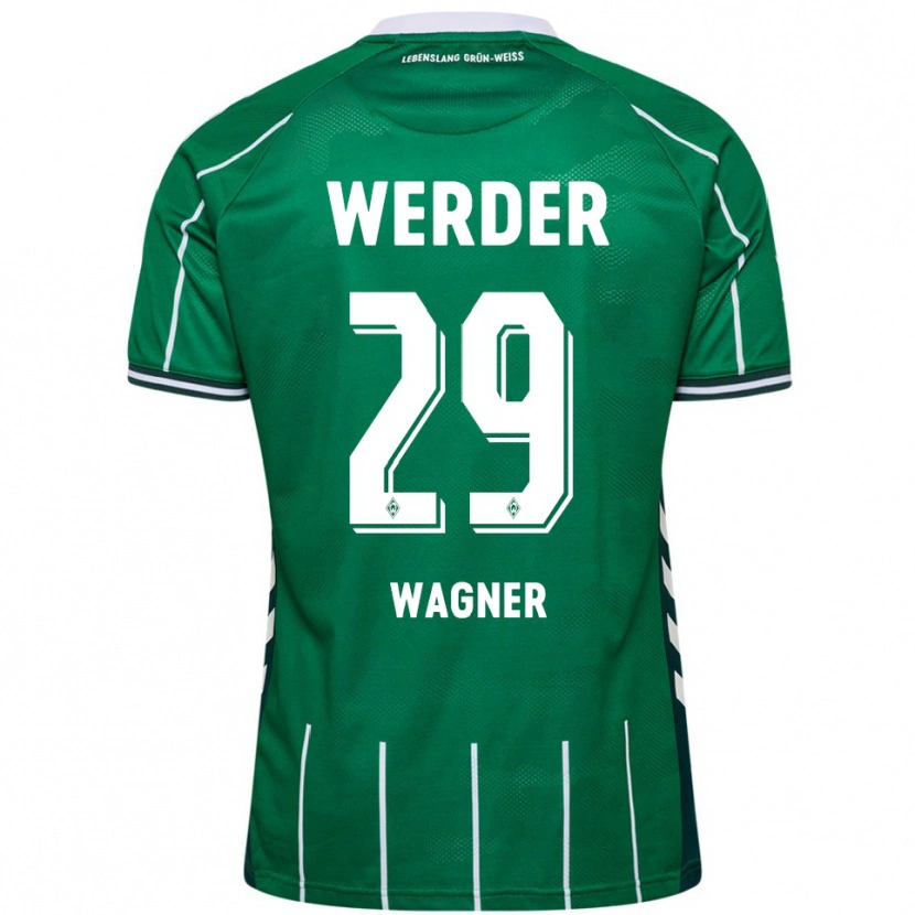 Danxen Donna Maglia Paul Wagner #29 Verde Bianco Kit Gara Home 2025/26 Maglietta