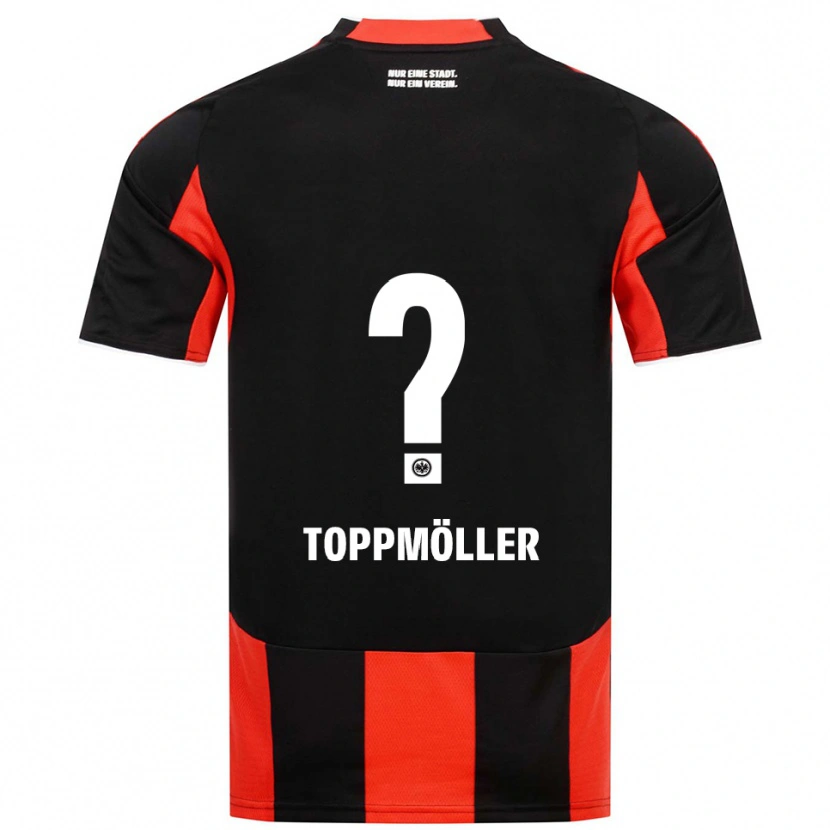 Danxen Donna Maglia Lionel Toppmöller #0 Nero Rosso Kit Gara Home 2025/26 Maglietta