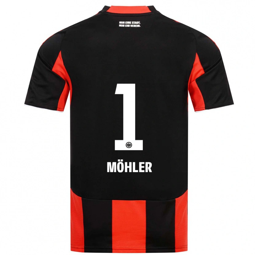 Danxen Donna Maglia Emil Möhler #1 Nero Rosso Kit Gara Home 2025/26 Maglietta