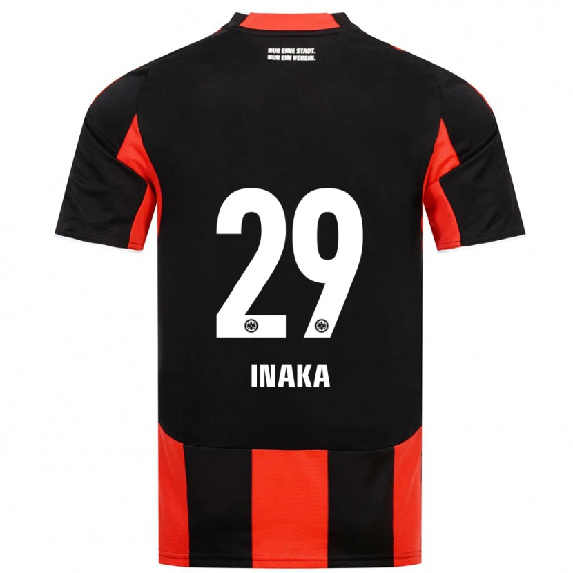 Danxen Donna Maglia Arthur Inaka #29 Nero Rosso Kit Gara Home 2025/26 Maglietta