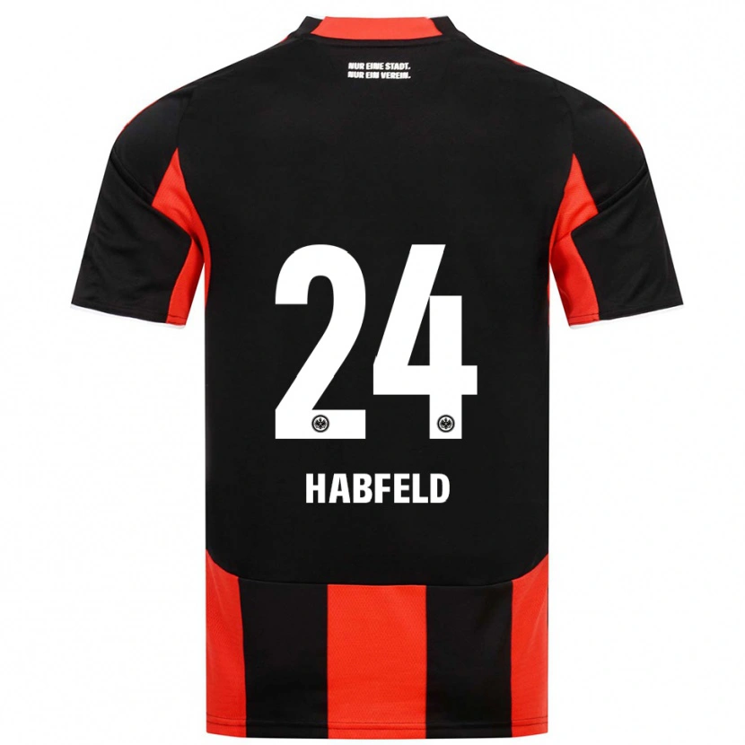 Danxen Donna Maglia Josef Haßfeld #24 Nero Rosso Kit Gara Home 2025/26 Maglietta