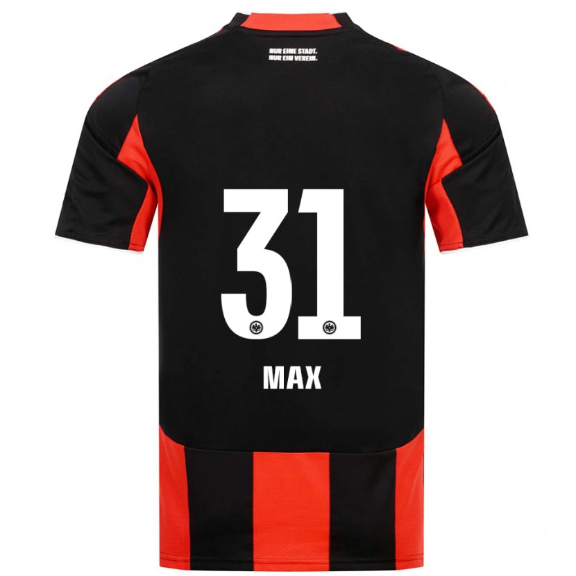 Danxen Donna Maglia Philipp Max #31 Nero Rosso Kit Gara Home 2025/26 Maglietta