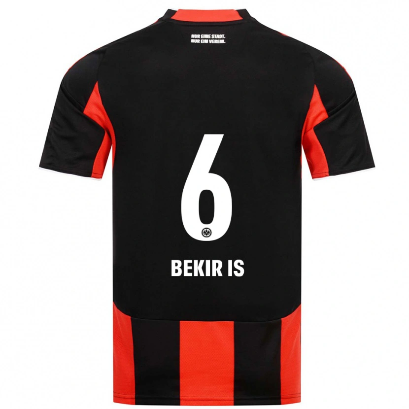 Danxen Donna Maglia Eba Bekir Is #6 Nero Rosso Kit Gara Home 2025/26 Maglietta