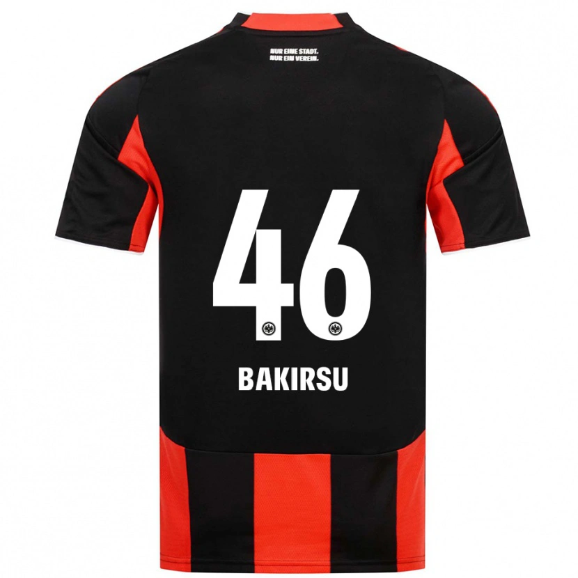 Danxen Donna Maglia Hüseyin Bakirsu #46 Nero Rosso Kit Gara Home 2025/26 Maglietta
