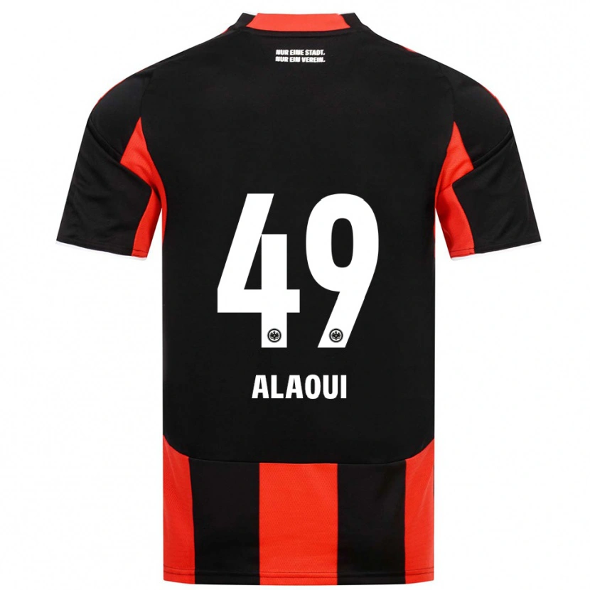 Danxen Donna Maglia Anas Alaoui #49 Nero Rosso Kit Gara Home 2025/26 Maglietta