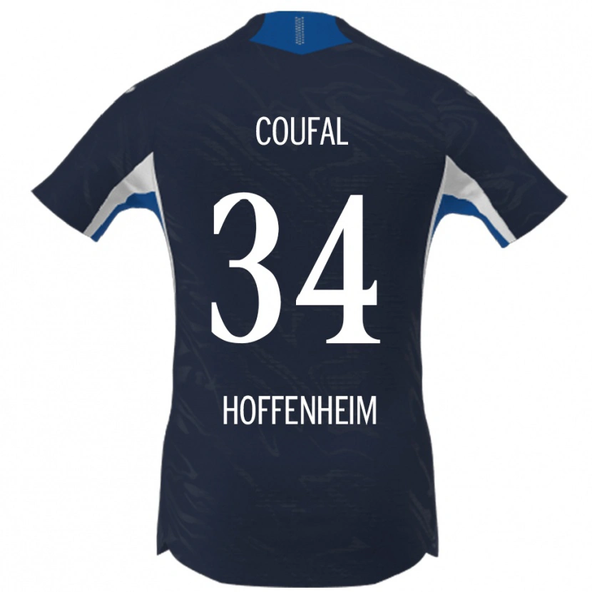 Danxen Donna Maglia Vladimír Coufal #34 Blu Navy Bianco Kit Gara Home 2025/26 Maglietta