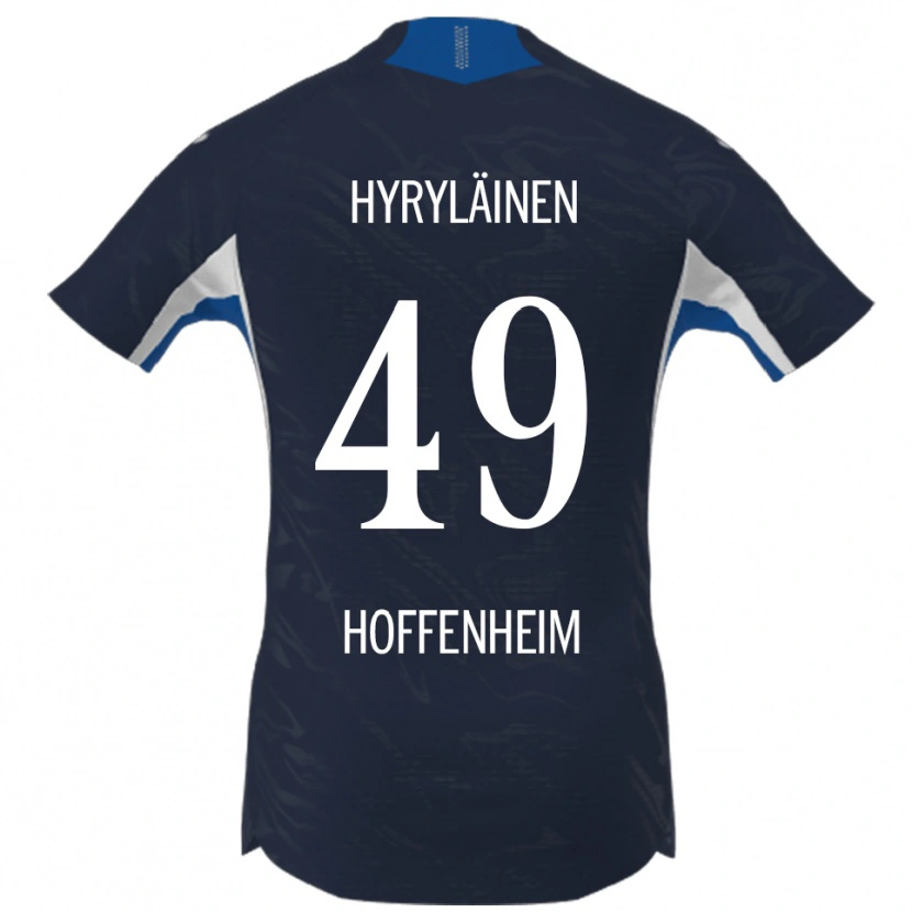 Danxen Donna Maglia Luka Hyryläinen #49 Blu Navy Bianco Kit Gara Home 2025/26 Maglietta