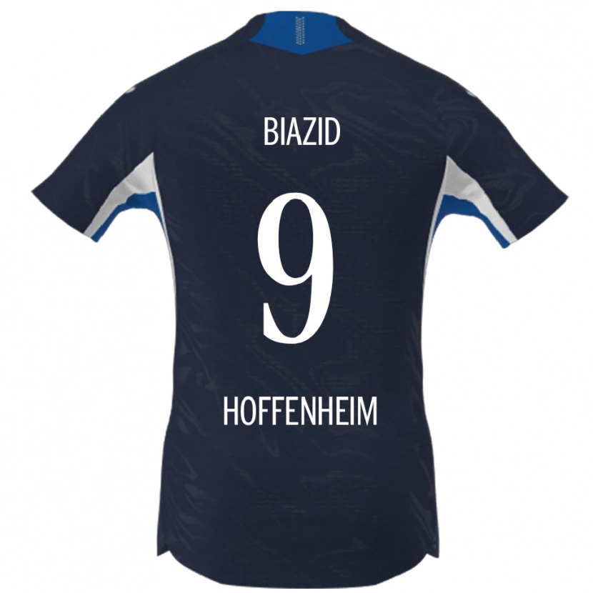 Danxen Donna Maglia Zain Biazid #9 Blu Navy Bianco Kit Gara Home 2025/26 Maglietta