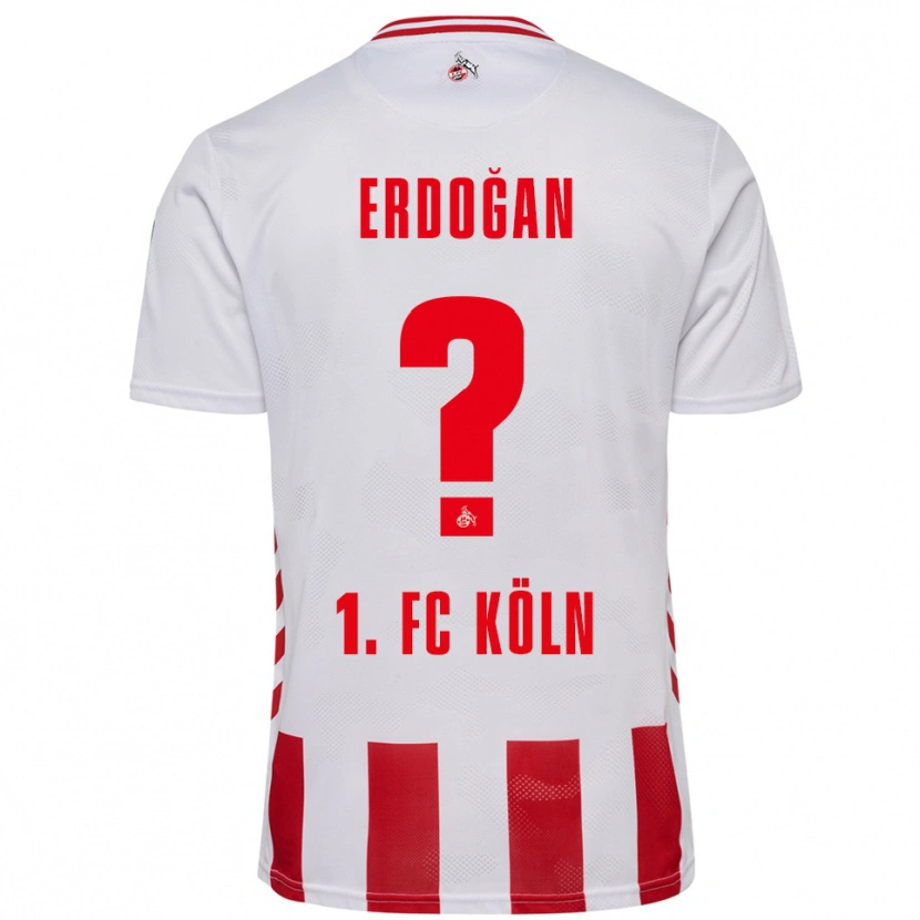 Danxen Donna Maglia Eymen Erdoğan #0 Bianco Rosso Kit Gara Home 2025/26 Maglietta