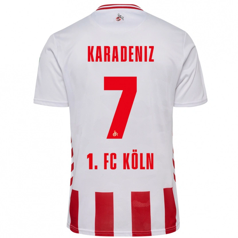 Danxen Donna Maglia Thierry Karadeniz #7 Bianco Rosso Kit Gara Home 2025/26 Maglietta