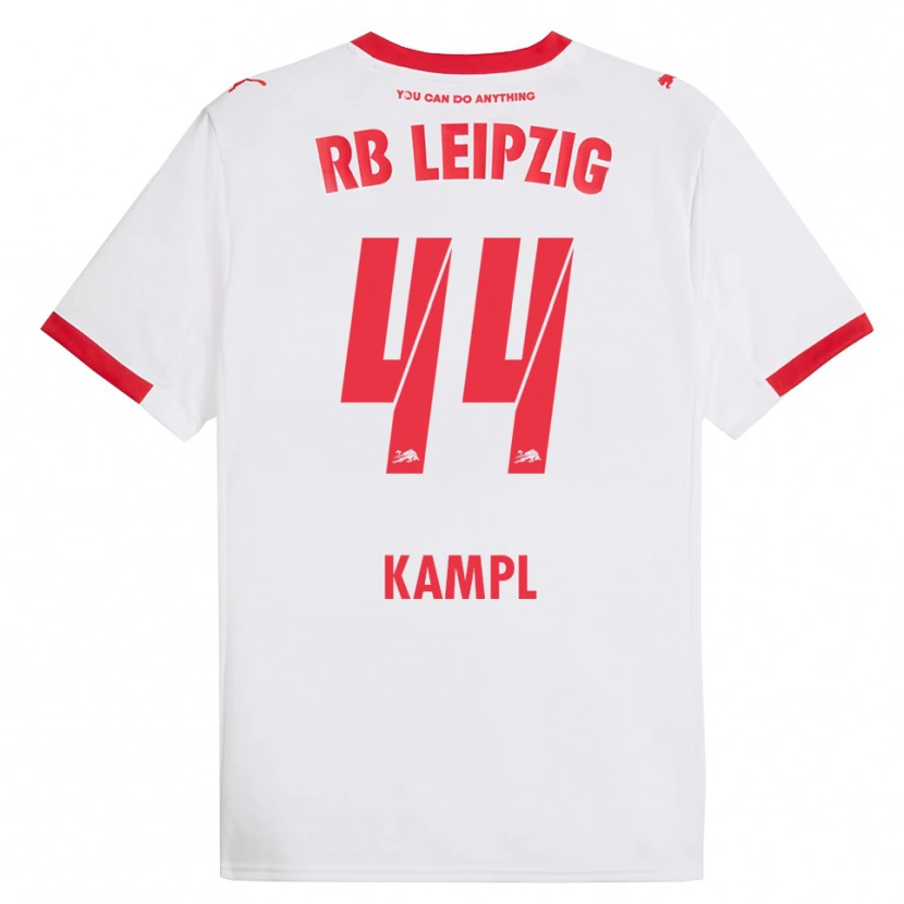 Danxen Donna Maglia Kevin Kampl #44 Bianco Rosso Kit Gara Home 2025/26 Maglietta