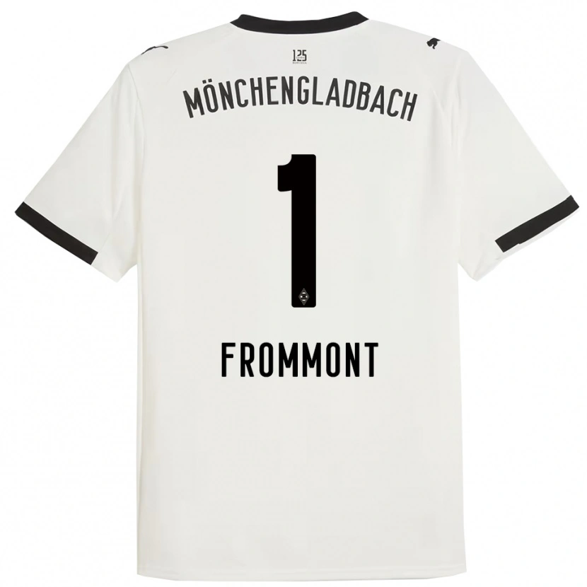 Danxen Donna Maglia Romina Frommont #1 Bianco Nero Kit Gara Home 2025/26 Maglietta