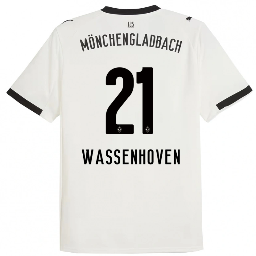 Danxen Donna Maglia Michelle Wassenhoven #21 Bianco Nero Kit Gara Home 2025/26 Maglietta