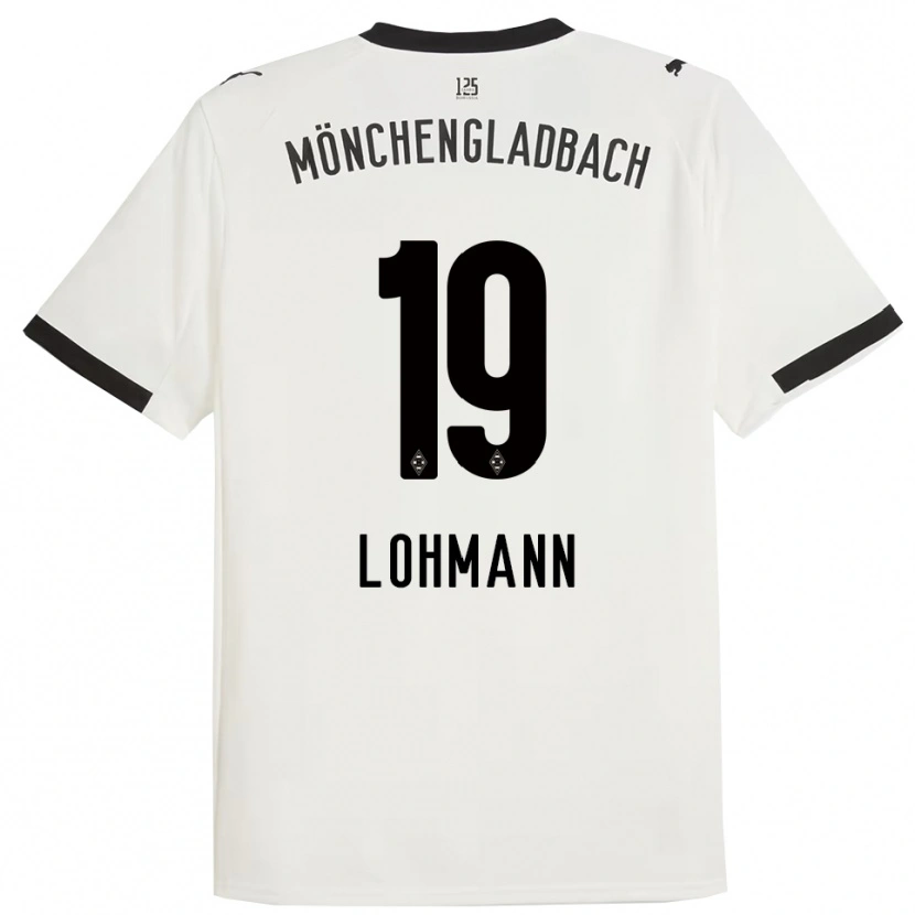 Danxen Donna Maglia Mona Lohmann #19 Bianco Nero Kit Gara Home 2025/26 Maglietta