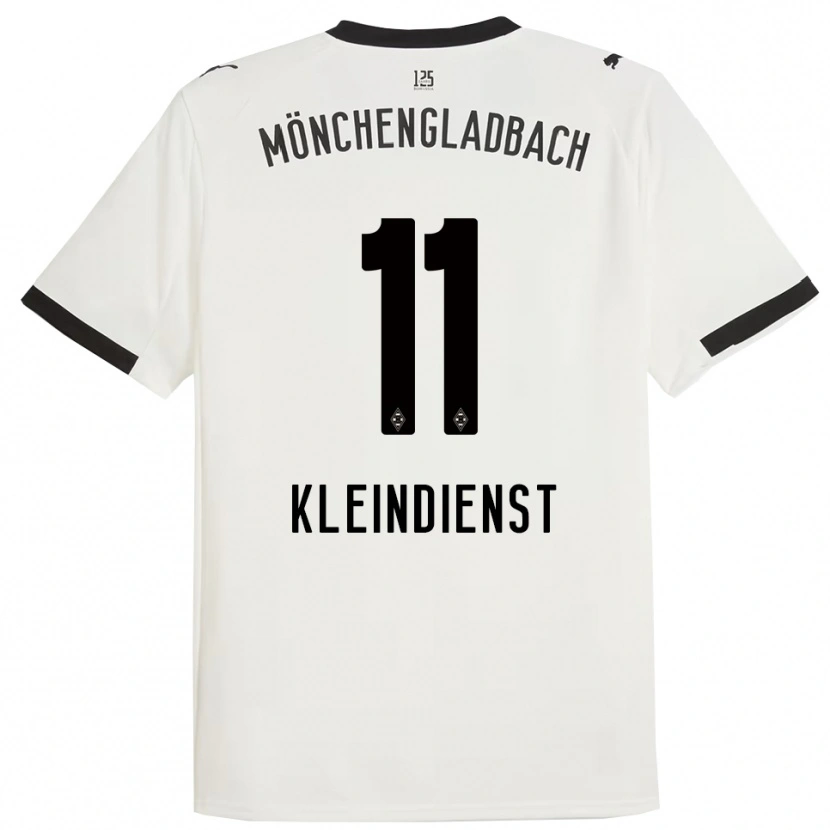 Danxen Donna Maglia Tim Kleindienst #11 Bianco Nero Kit Gara Home 2025/26 Maglietta
