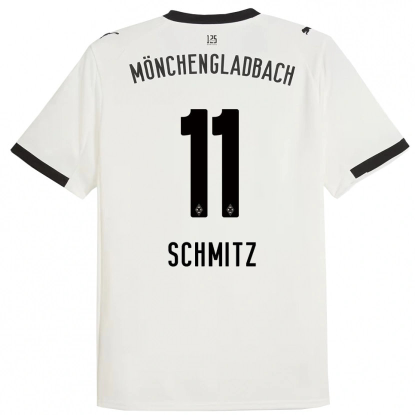 Danxen Donna Maglia Louisa Schmitz #11 Bianco Nero Kit Gara Home 2025/26 Maglietta