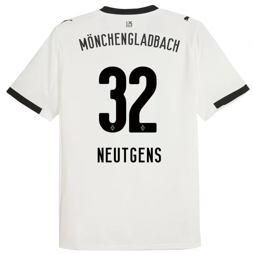 Danxen Donna Maglia Maximilian Neutgens #32 Bianco Nero Kit Gara Home 2025/26 Maglietta