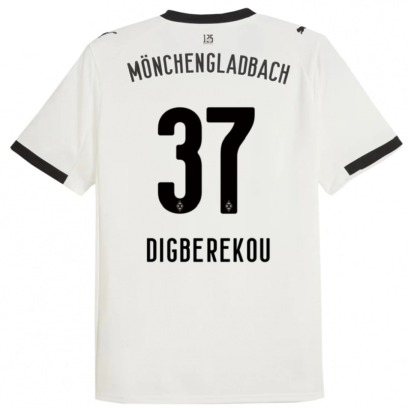 Danxen Donna Maglia Ibrahim Digberekou #37 Bianco Nero Kit Gara Home 2025/26 Maglietta